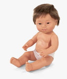 Caucasian boy doll with down syndrome, doll with down syndrome, boy doll