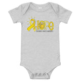 childhood cancer awareness, onesie, bodysuit, baby one piece