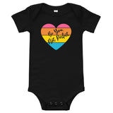 Be You Not Perfect, Retro Heart, Baby Onesie, Baby Bodysuit, Black