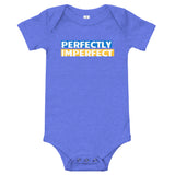 Perfectly Imperfect Blue and Yellow, Baby short sleeve one piece