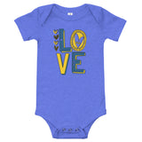 3.21 Love Down Syndrome Awareness Baby short sleeve one piece