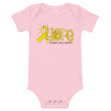 childhood cancer awareness, onesie, bodysuit, baby one piece