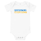 Perfectly Imperfect Blue and Yellow, Baby short sleeve one piece