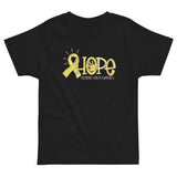 Childhood Cancer Awareness, Hope, Toddler jersey t-shirt