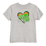 Extra Lucky, distressed design, toddler jersey t-shirt.