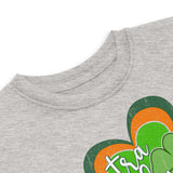 Extra Lucky, distressed design, toddler jersey t-shirt.