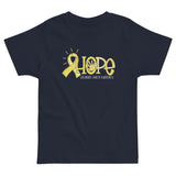 Childhood Cancer Awareness, Hope, Toddler jersey t-shirt