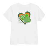 Extra Lucky, distressed design, toddler jersey t-shirt.