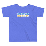 Perfectly Imperfect Blue and Yellow, Toddler Short Sleeve Tee