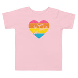 Be You Not Perfect, Retro Heart, Toddler Tee, Pink