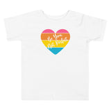 Be You Not Perfect, Retro Heart, Toddler Tee, White