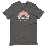 Be The Change, Pink Rainbow, Short-Sleeve Unisex T-Shirt