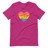 Be You Not Perfect, Retro Heart, Unisex T-shirt, berry