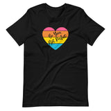 Be You Not Perfect, Retro Heart, Unisex T-shirt, black