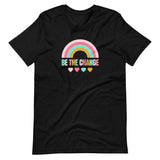 Be The Change, Pink Rainbow, Short-Sleeve Unisex T-Shirt