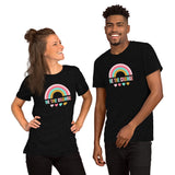 Be The Change, Pink Rainbow, Short-Sleeve Unisex T-Shirt