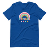 Be The Change, Pink Rainbow, Short-Sleeve Unisex T-Shirt