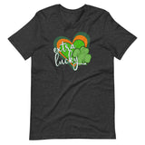 Extra Lucky, Distressed Design, Short-Sleeve Unisex T-Shirt.