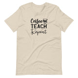 Coffee, teach, repeat, Back To school, teacher shirt