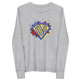 Down syndrome superhero, long sleeve kids shirt, youth shirt