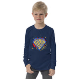 Down syndrome superhero, long sleeve kids shirt, youth shirt