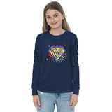 Down syndrome superhero, long sleeve kids shirt, youth shirt