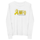 Hope, Childhood Cancer Awareness, Youth long sleeve tee