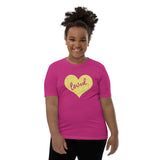 Loved Green Distressed, Youth Short Sleeve T-Shirt