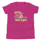 Strong like a girl, surfer girl, berry