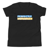 Perfectly Imperfect Blue and Yellow, Youth Short Sleeve T-Shirt