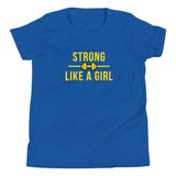 Strong Like a Girl, Youth Short Sleeve T-Shirt