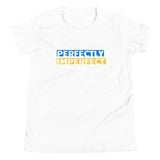 Perfectly Imperfect Blue and Yellow, Youth Short Sleeve T-Shirt