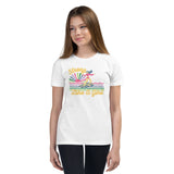 Strong like a girl, surfer girl, white