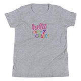 Hello Fourth Grade, Back To School shirt, grey heather