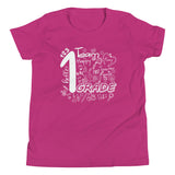 1st Grade, Doodle Design, Back To School Shirt, Berry