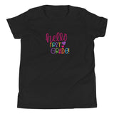 Hello First Grade, Back To School shirt, black