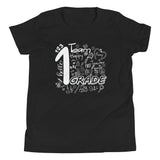 1st Grade, Doodle Design, Back To School Shirt, Black