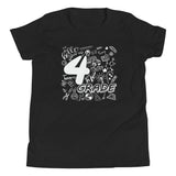 Fourth Grade, Doodle, Back To School, Shirt, Black