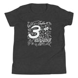 Third Grade, Doodle, Back To School, Shirt, Dark Grey Heather