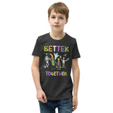 Better Together, Halloween Monsters, Youth Short Sleeve T-Shirt