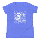 Third Grade, Doodle, Back To School, Shirt, Heather Blue