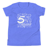 Fifth Grade, Doodle, Back To School, Shirt, Blue Heather