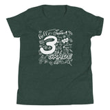Third Grade, Doodle, Back To School, Shirt, Green Heather