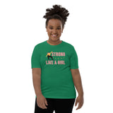 Strong Like A Girl, Skater Edition, Youth Tee