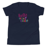 Hello Second Grade, Back to School Shirt, navy