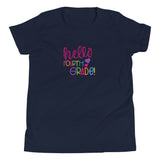 Hello Fourth Grade, Back To School shirt, navy