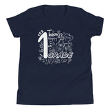 1st Grade, Doodle Design, Back To School Shirt, Navy