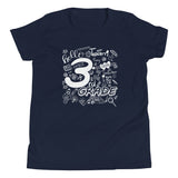 Third Grade, Doodle, Back To School, Shirt, Navy