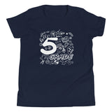 Fifth Grade, Doodle, Back To School, Shirt, Navy