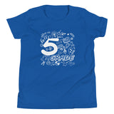 Fifth Grade, Doodle, Back To School, Shirt, Royal Blue